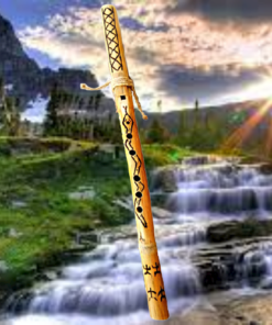 Flauto-Siyotanka-Serpente-Homemade-Nativo-Sciamanico-Pentagonale-Con-Custodia- -7
